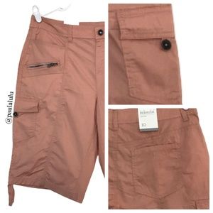 Pockets! Peach Bermuda Mid Rise Shorts sz 10